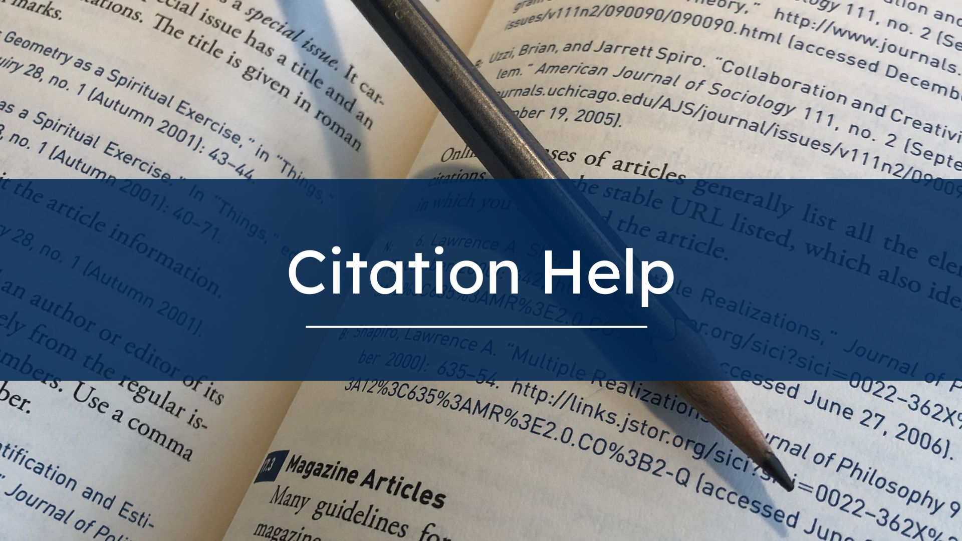 Citation Help